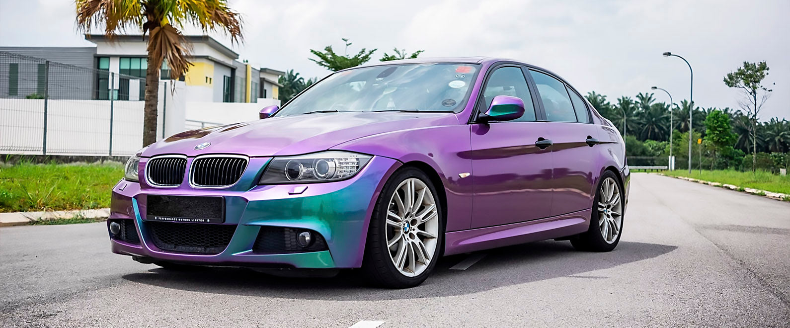 Proper work sequence for vinyl film wrapping