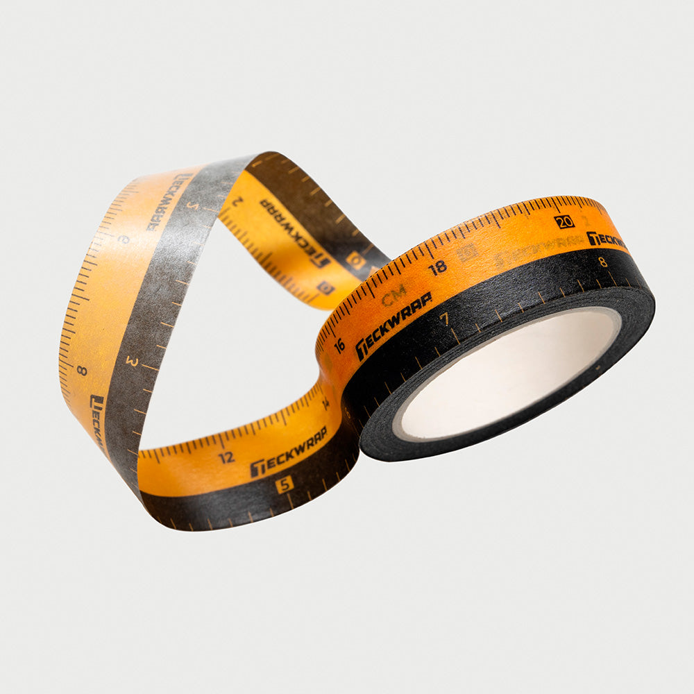 TeckWrap masking tape with high-contrast ruler print for vinyl wrap accuracy