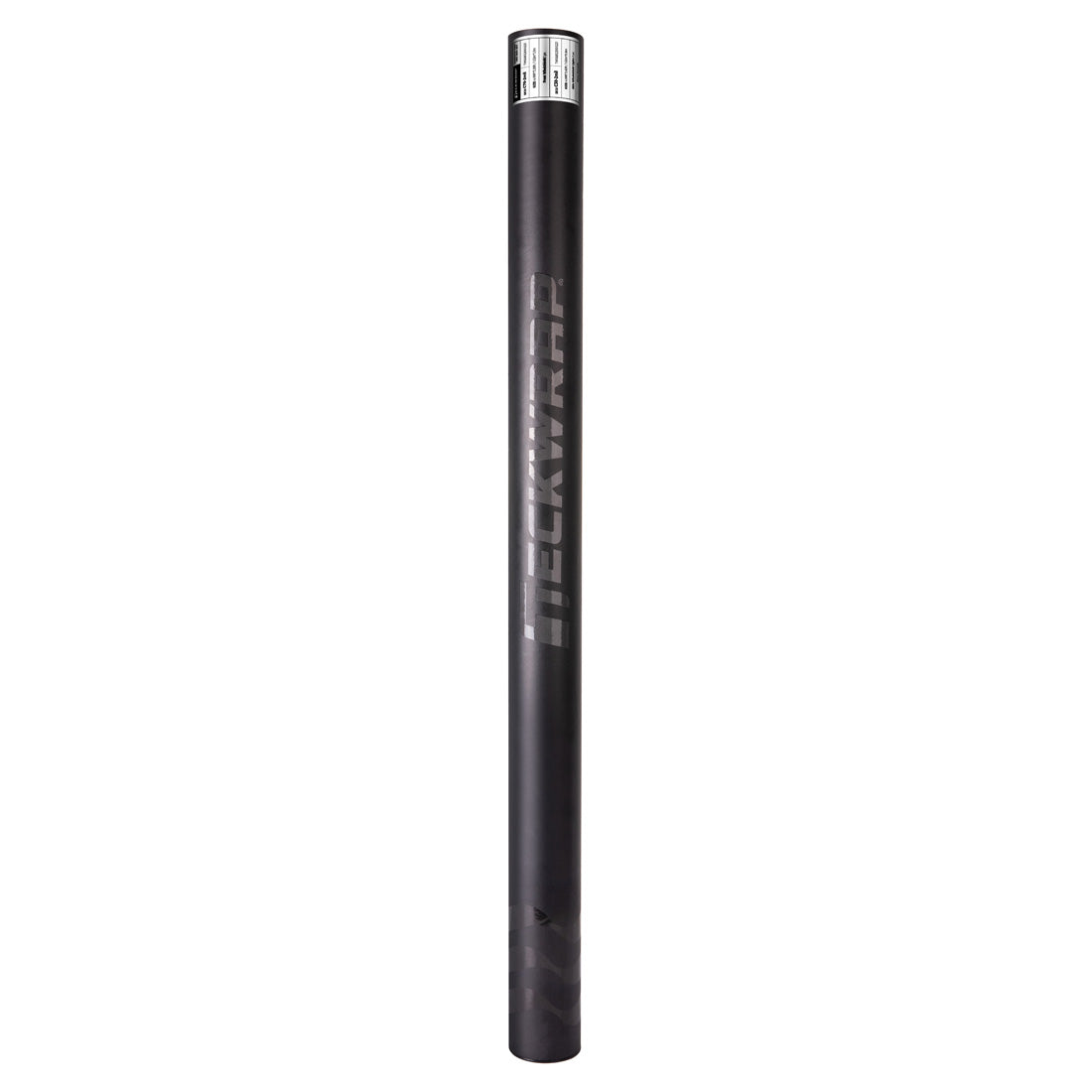 Clear vertical shot of the Zenith Series Window Film Sample Set tube from TeckWrap, highlighting its minimalistic matte finish, stylish glossy logo, and neatly positioned product label.
