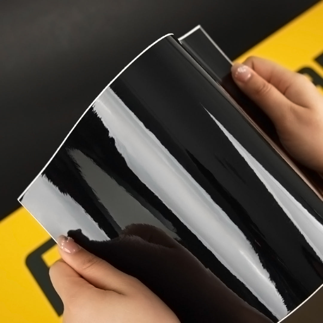 TeckWrap A4 Samples / BLACK VINYL WRAP - Samples