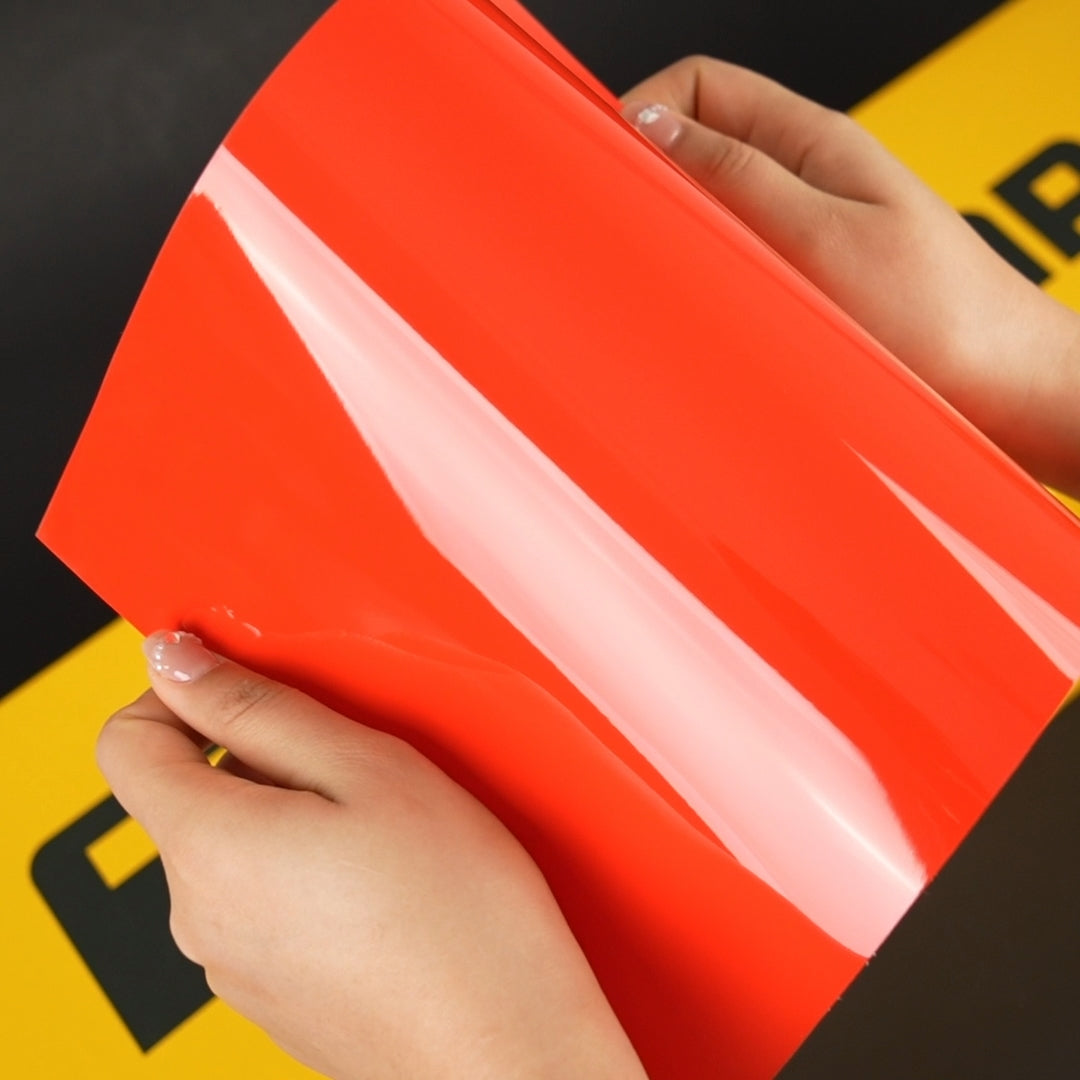 TeckWrap A4 Samples of CG06-HD Racing Red Super High Gloss Vinyl Wrap