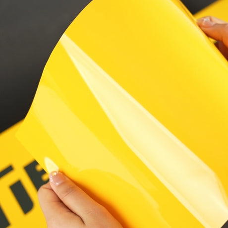 TeckWrap A4 Samples / YELLOW VINYL WRAP - Samples