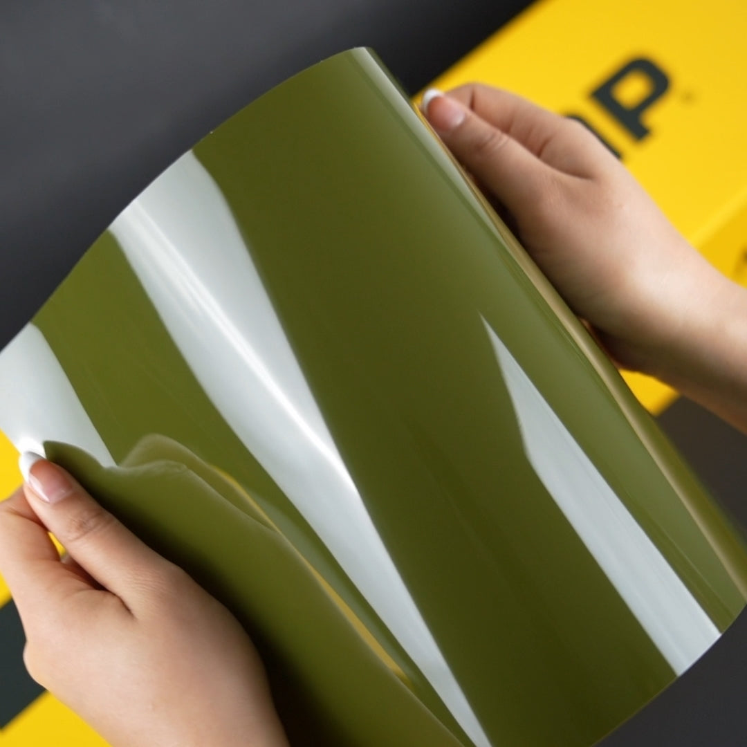 TeckWrap A4 Samples / GREEN VINYL WRAP - Samples