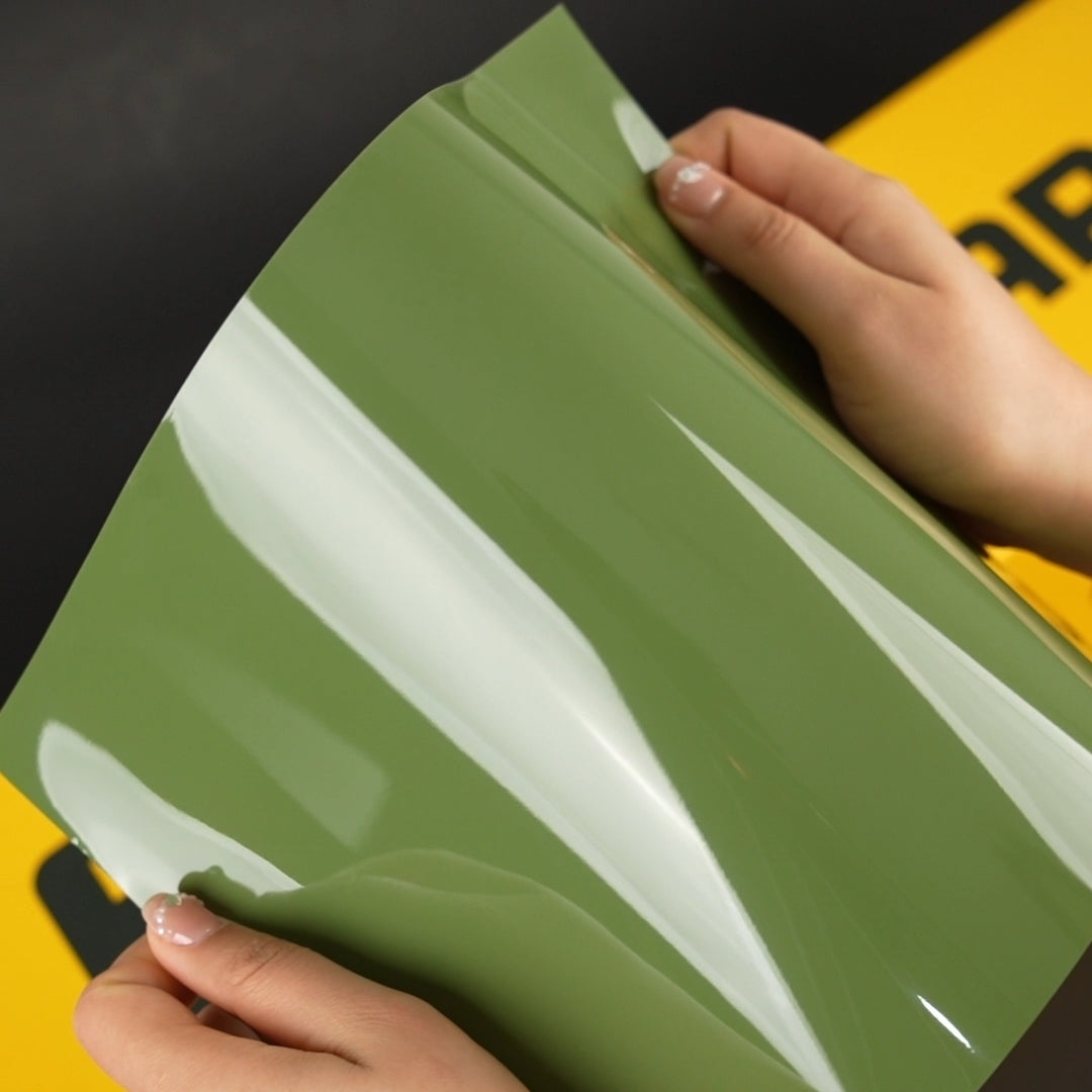 TeckWrap A4 Samples / GREEN VINYL WRAP - Samples