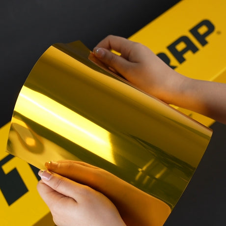 TeckWrap A4 Samples / GOLD VINYL WRAP - Samples