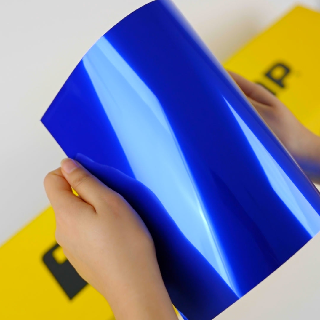 teckwrap A4样品 /蓝色乙烯基包裹