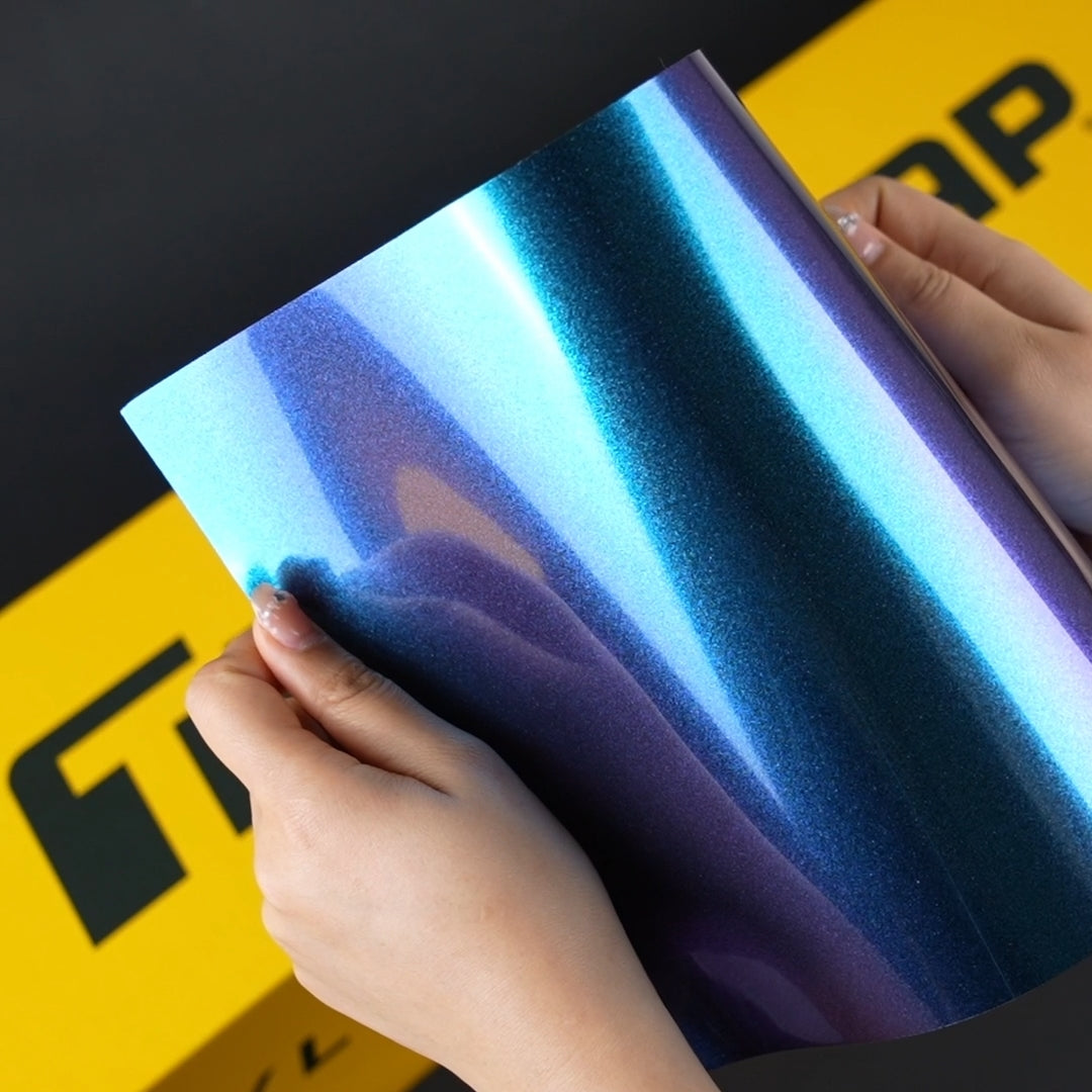 TeckWrap A4 Sample Purple Blue Vinyl Wrap - CK892G Gloss Purple Blue