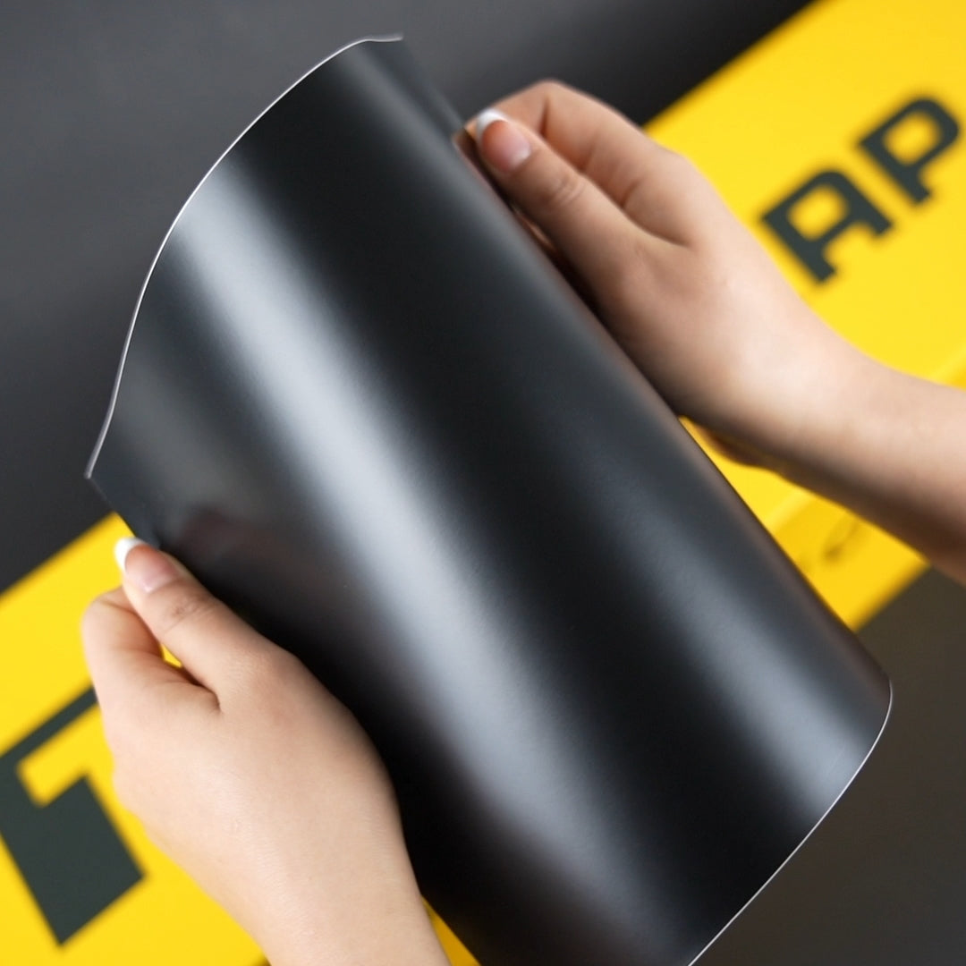 TeckWrap A4 Samples / BLACK VINYL WRAP - Samples