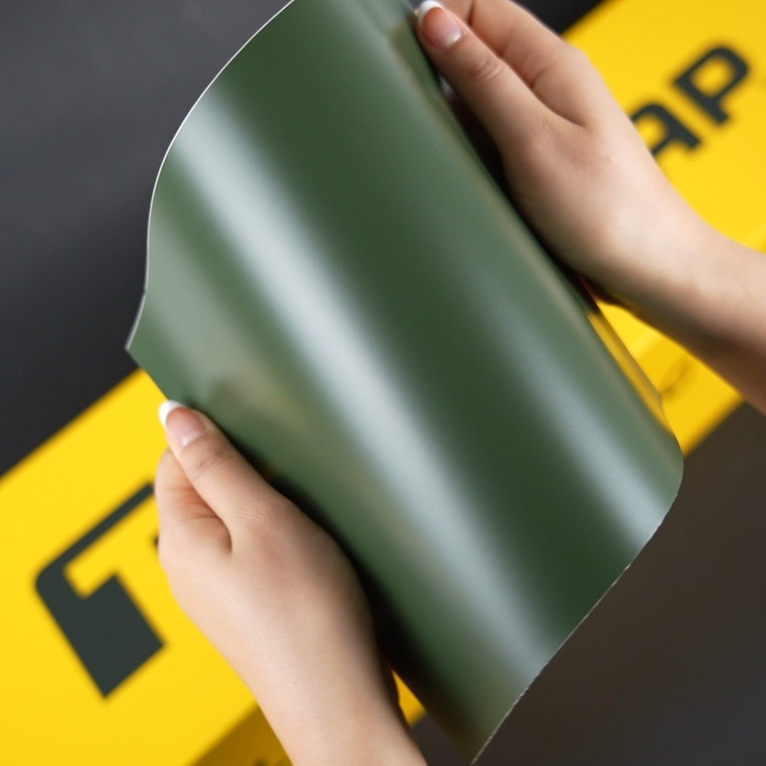 TeckWrap A4 Samples / GREEN VINYL WRAP - Samples