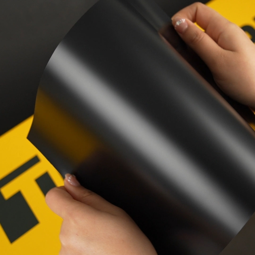 TeckWrap A4 Samples / BLACK VINYL WRAP - Samples