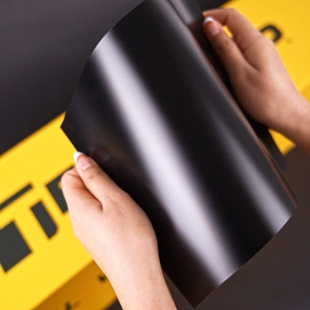 TeckWrap A4 Samples / BLACK VINYL WRAP - Samples