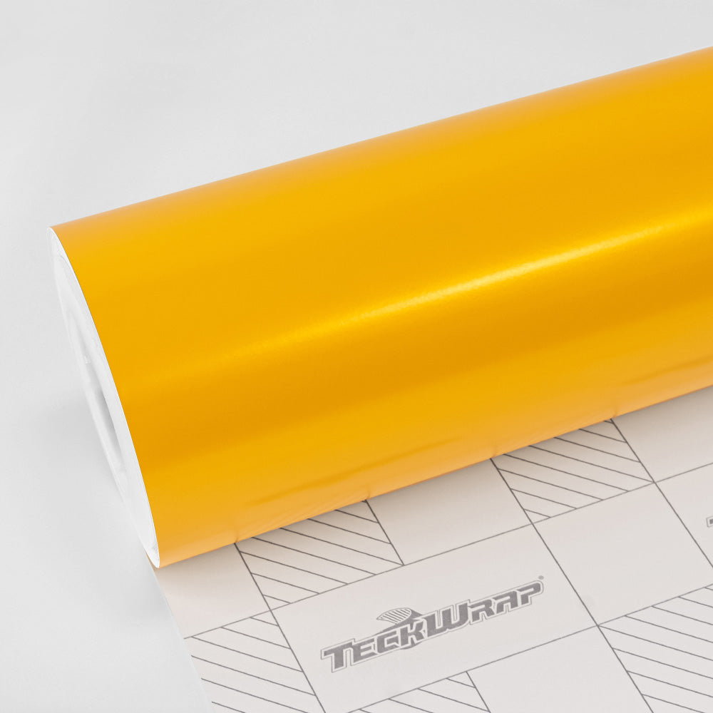 Satin Hornet Yellow Vinyl Wrap