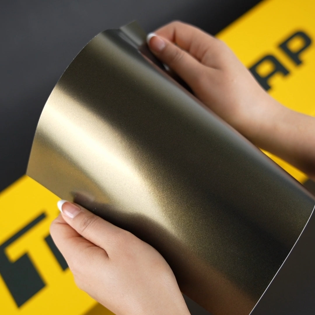 TeckWrap A4 Samples / GOLD VINYL WRAP - Samples