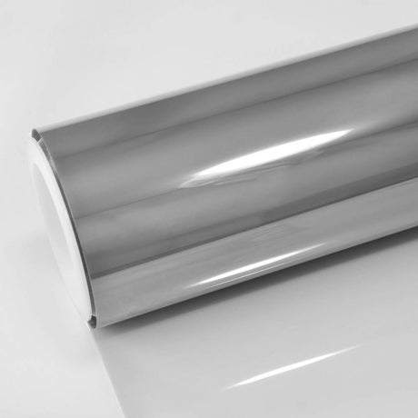 TeckWrap Fortis Metalized M70-2mil car window tint film roll in light silver tone, designed for superior heat rejection, UV protection, and a sleek, reflective automotive finish.