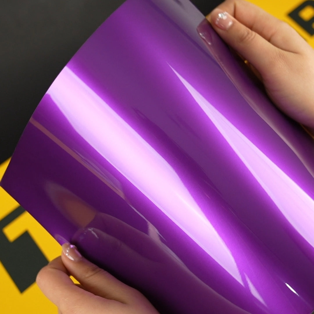 TeckWrap A4 Samples of GAL03-HD Candy Purple Vinyl Car Wrap