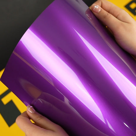 TeckWrap A4 Samples of GAL03-HD Candy Purple Vinyl Car Wrap