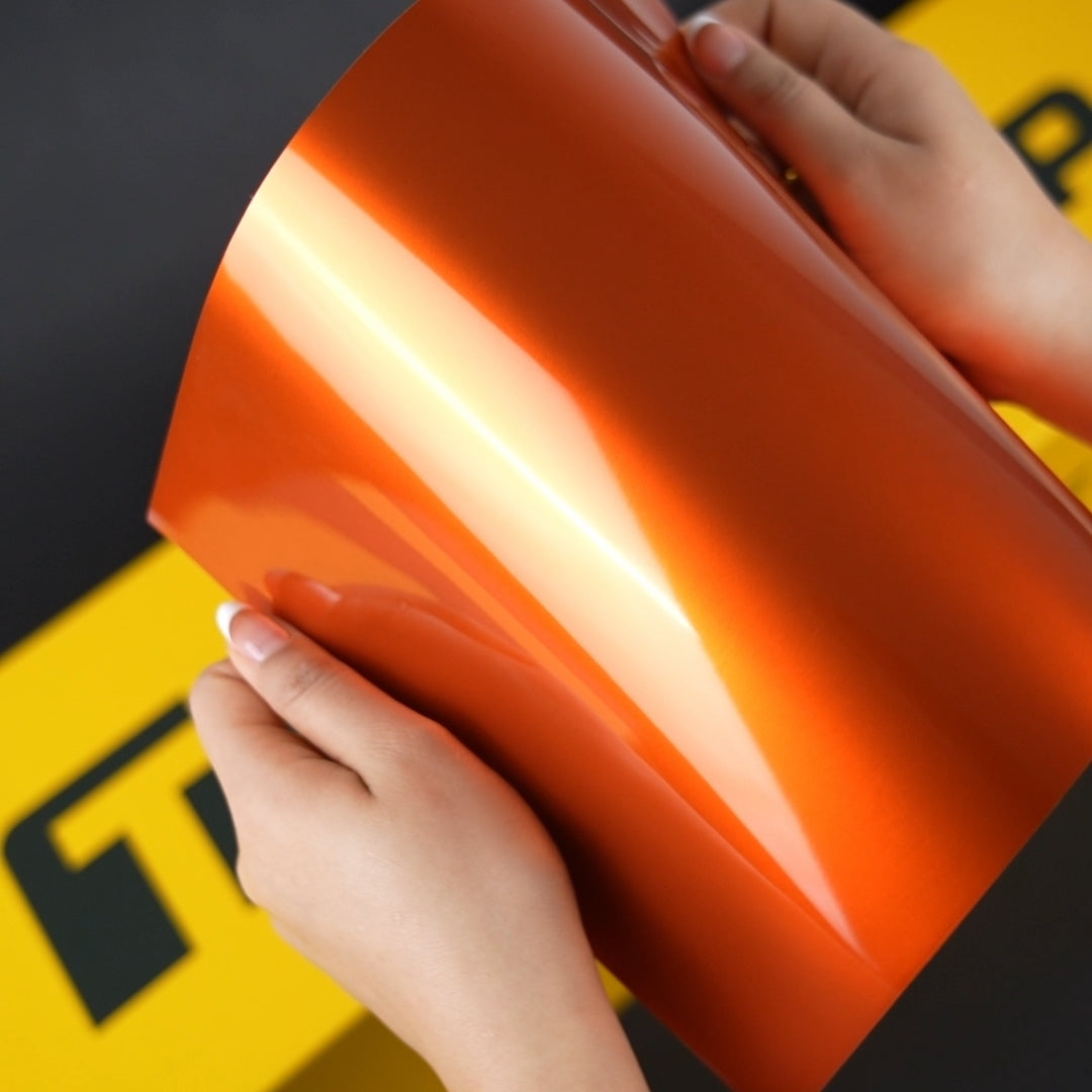 TeckWrap A4 Samples / ORANGE VINYL WRAP - Samples
