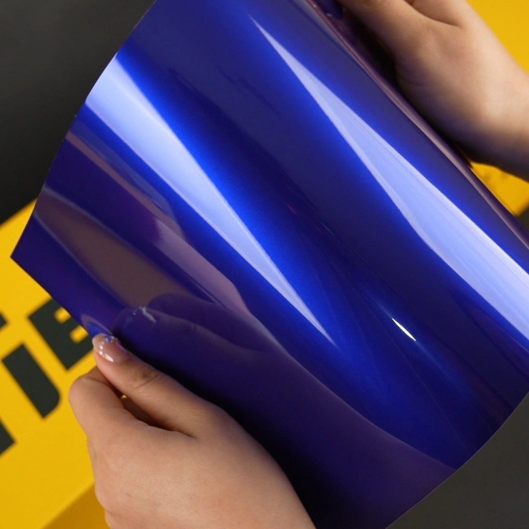 TeckWrap A4 Samples / BLUE VINYL WRAP - GAL19-HD Royal Blue - Samples