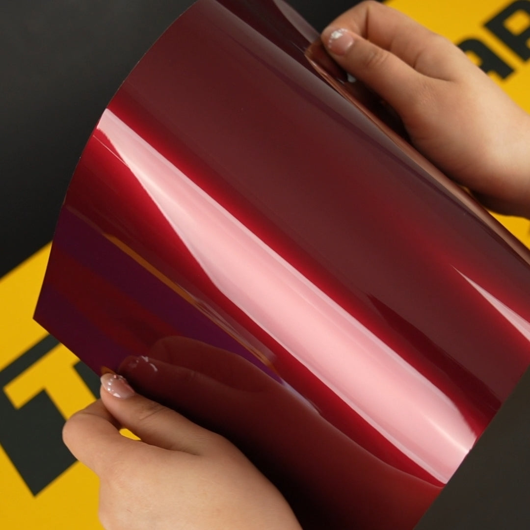 TeckWrap A4 Samples GAL30-HD Velvet Red High Gloss Wrap