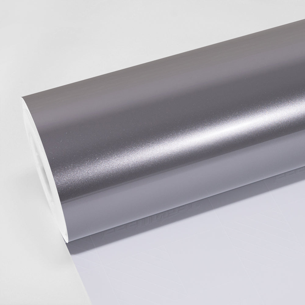 TeckWrap High Gloss Atomic Silver GAL31-HD vinyl wrap roll with smooth reflective metallic finish