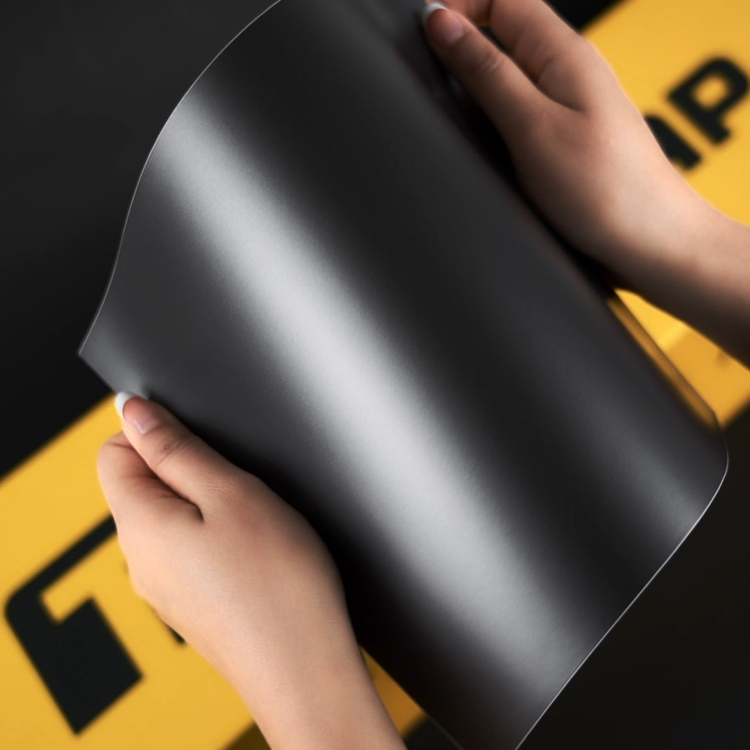 TeckWrap A4 Samples / BLACK VINYL WRAP - Samples