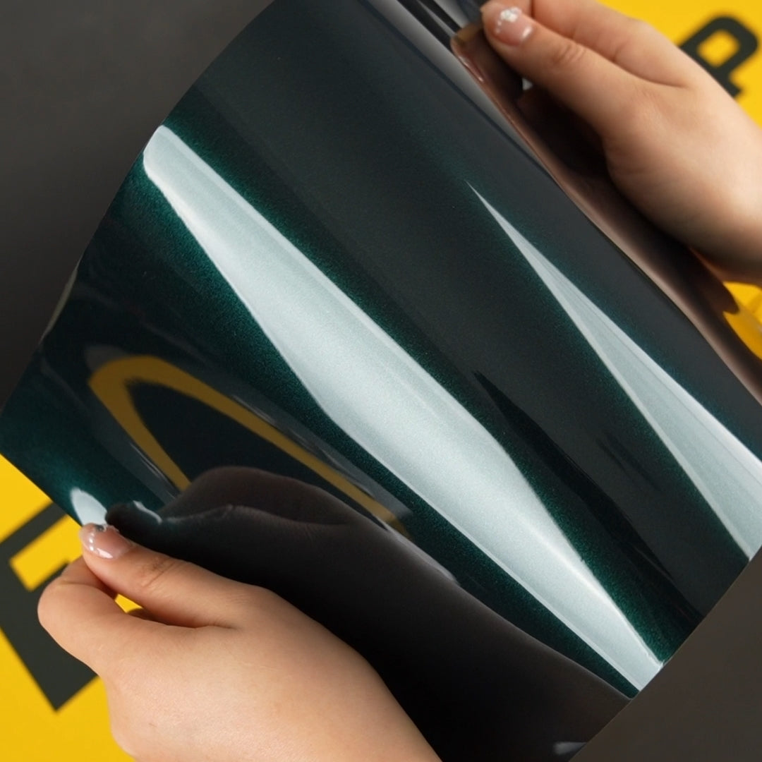 TeckWrap A4 Samples / GREEN VINYL WRAP - Samples