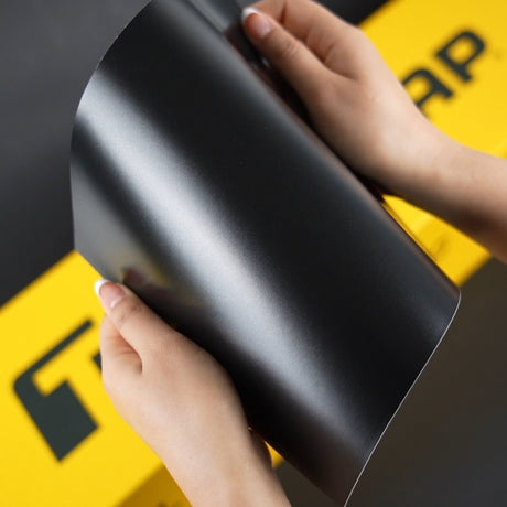 TeckWrap A4 Samples / BLACK VINYL WRAP - Samples