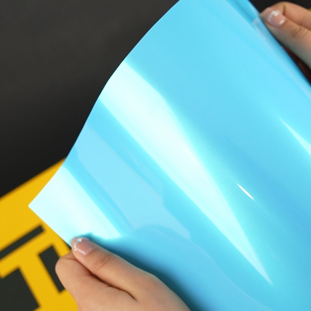 TeckWrap A4 Samples / BLUE VINYL WRAP - RB09-HD Caribbean Blue - Samples