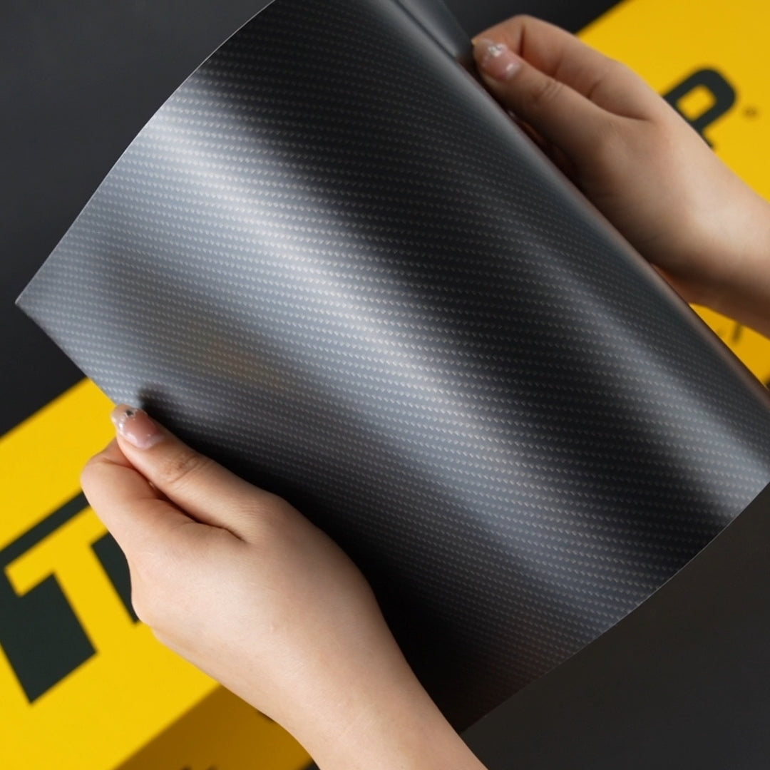 TeckWrap A4 Samples / BLACK VINYL WRAP - Samples