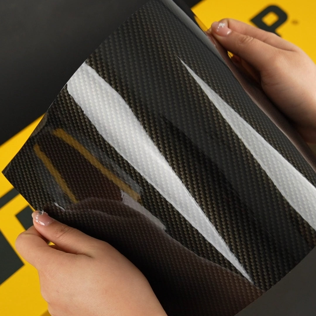 TeckWrap A4 Samples / BLACK VINYL WRAP - Samples