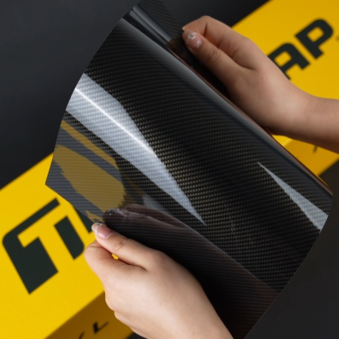 TeckWrap A4 Samples / BLACK VINYL WRAP - Samples