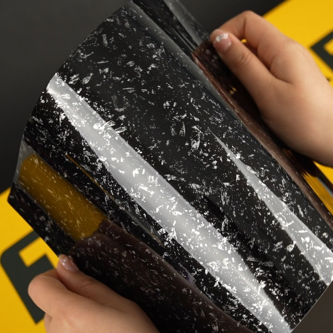 TeckWrap A4 Samples / BLACK VINYL WRAP - Samples