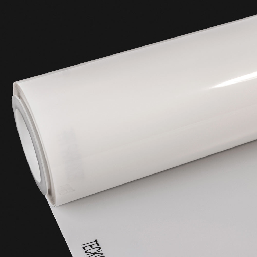 TeckWrap S75+ Elite Paint Protection Film roll in a high-gloss clear finish, designed for superior surface shielding and clarity.