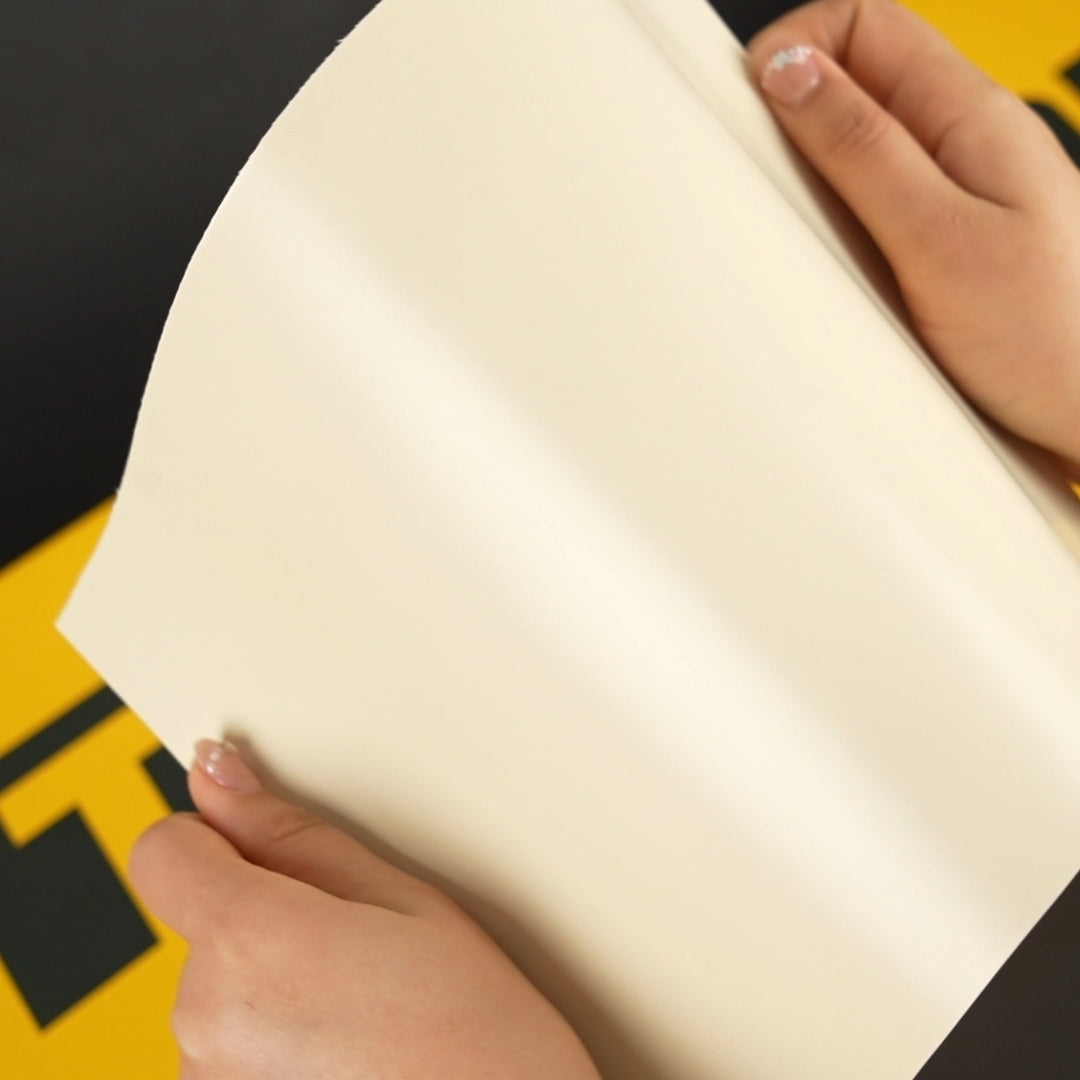 Close-up view of Vanilla Cream (SCM26-R) Matte Vinyl Wrap demonstrating its smooth, elegant finish