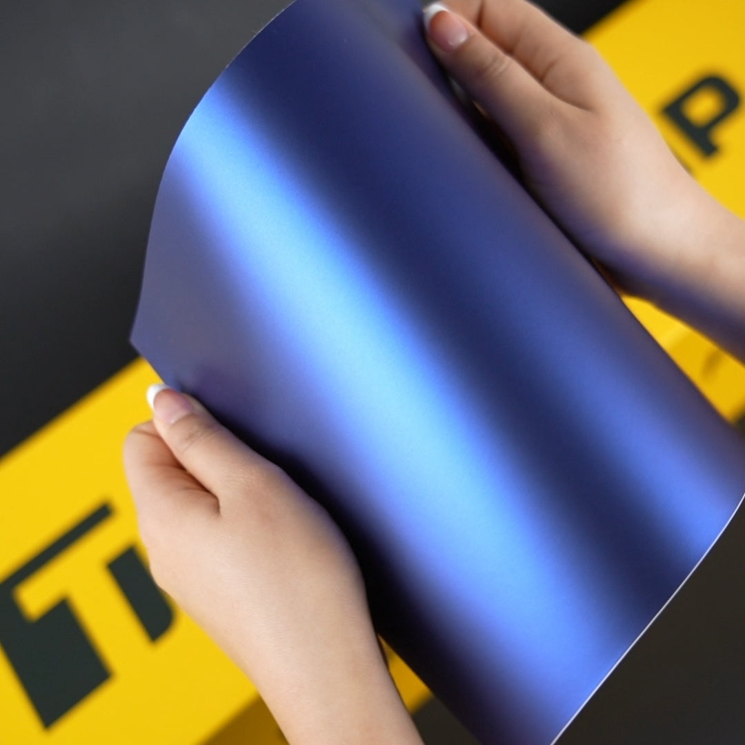 TeckWrap A4 Samples / BLUE VINYL WRAP - SMT07 Rasant Blue - Samples