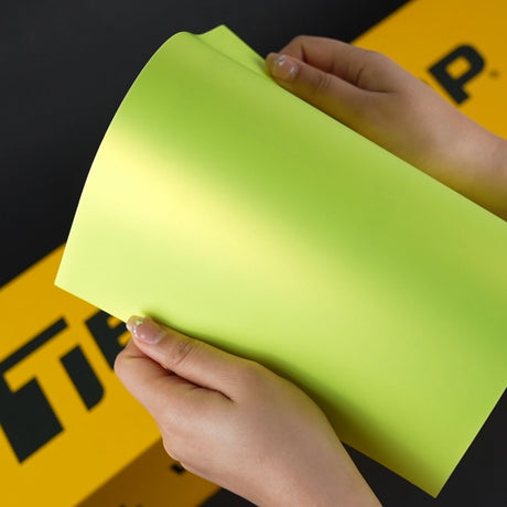 Close-up of TeckWrap Lawn Green (SMT14) satin vinyl film demonstrating its rich texture, matte finish, and premium quality.