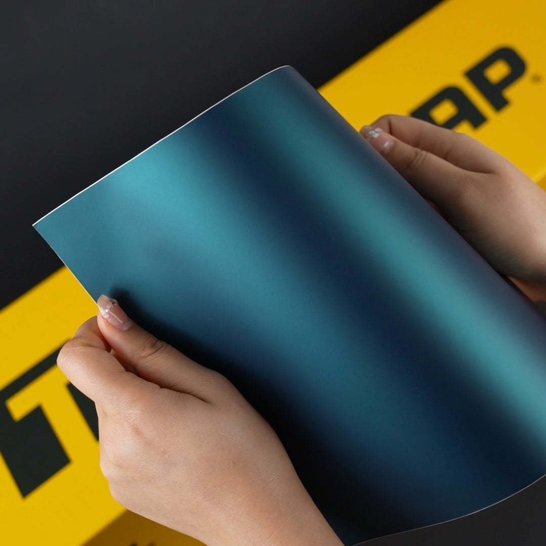 TeckWrap A4 Samples / GREEN VINYL WRAP - Samples