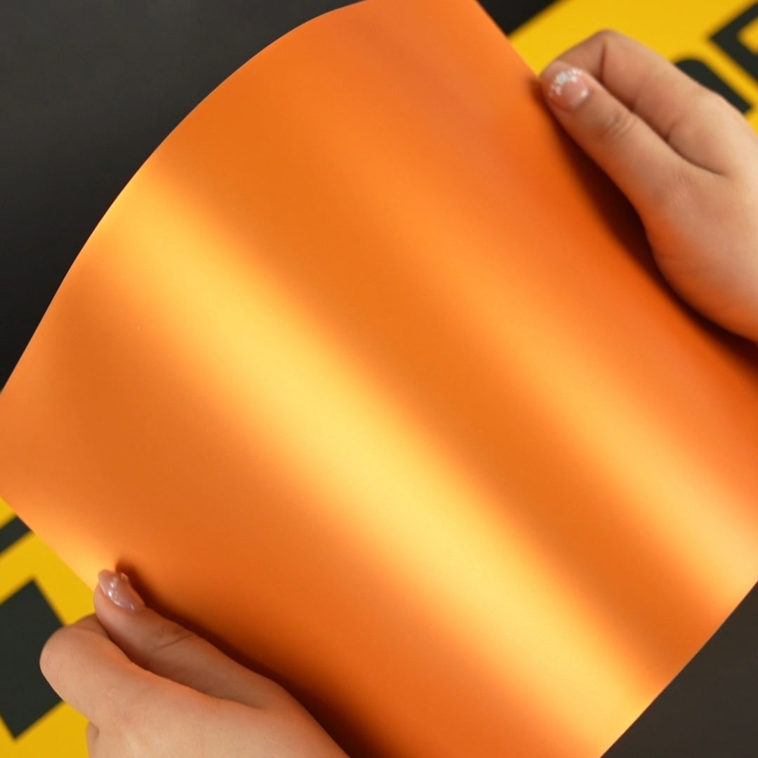TeckWrap A4 Samples / ORANGE VINYL WRAP - Samples