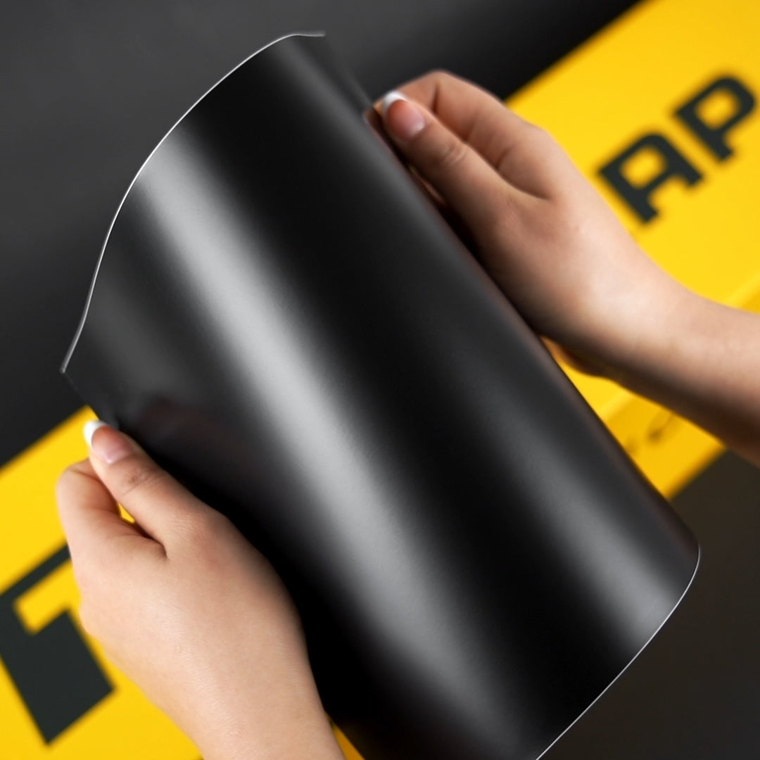 TeckWrap A4 Samples / BLACK VINYL WRAP - Samples