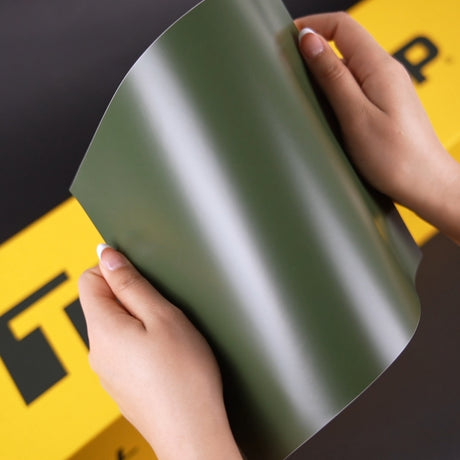 TeckWrap A4 Samples / GREEN VINYL WRAP - Samples