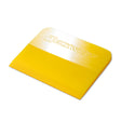 Single yellow TeckWrap PPF Squeegee with polished edge and logo