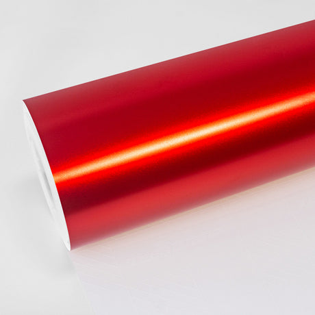TeckWrap Satin Carmine Red (VCH417-S) Vinyl Wrap roll with smooth satin finish and vivid red color
