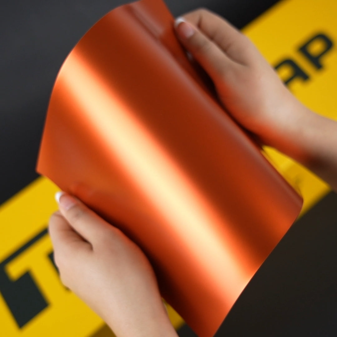 TeckWrap A4 Samples / ORANGE VINYL WRAP - Samples