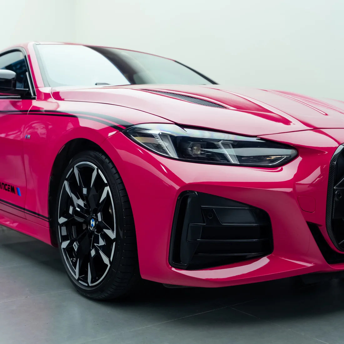 BMW featuring High Gloss Berry Red Vinyl Wrap