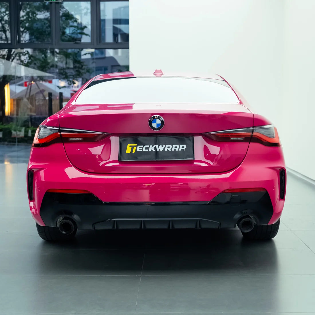 BMW featuring High Gloss Berry Red Vinyl Wrap
