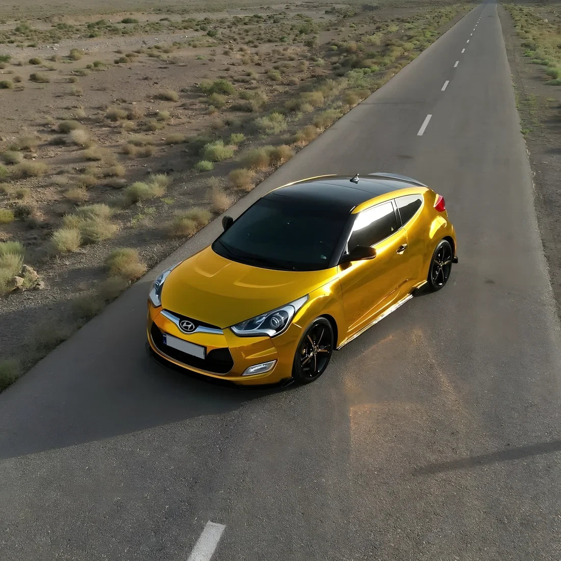 Cromo de ouro amarelo (CHM02-HD) envoltório de vinil