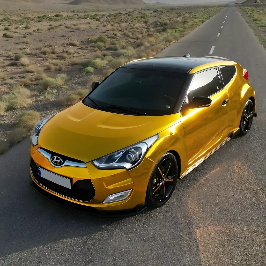 Cromo de ouro amarelo (CHM02-HD) envoltório de vinil