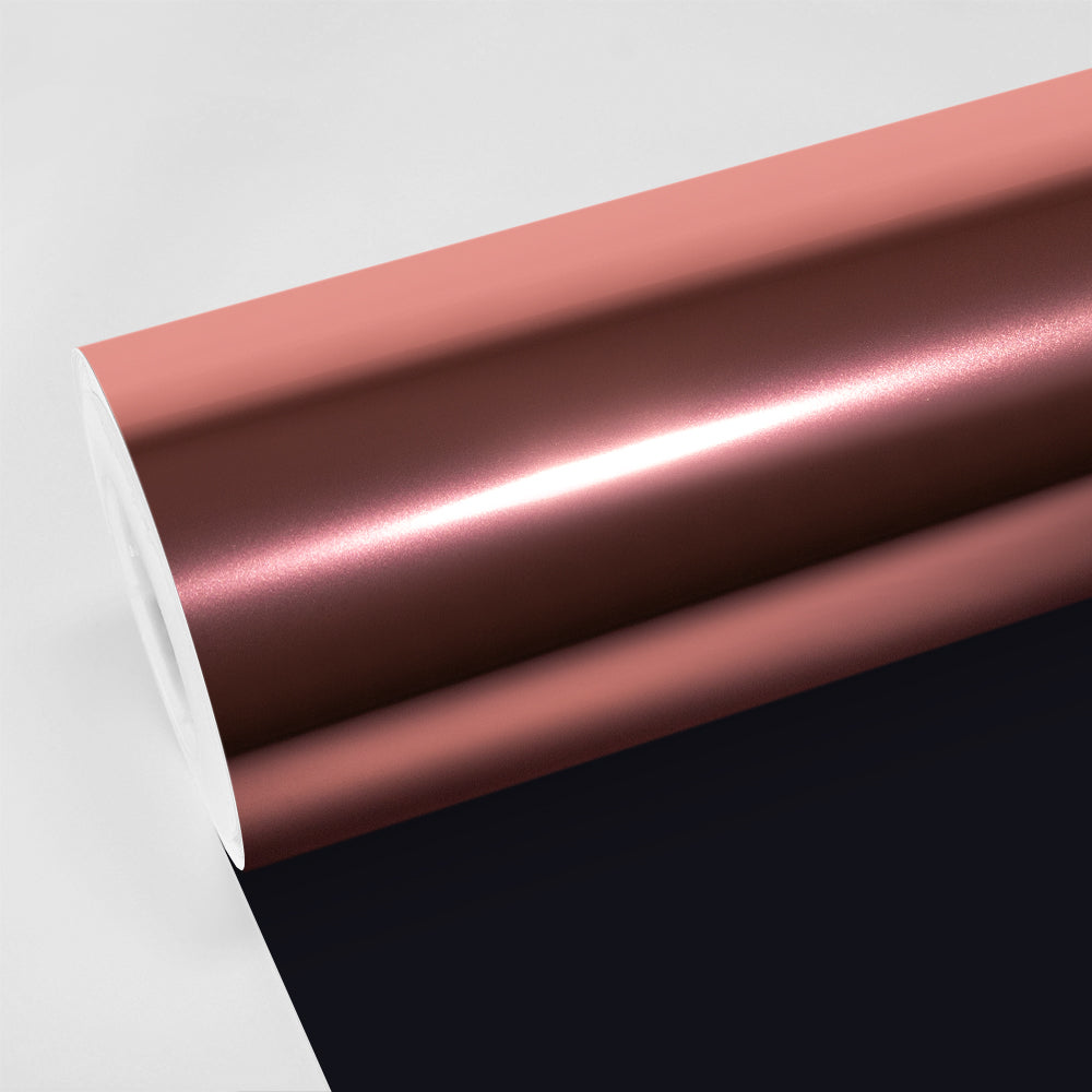 TeckWrap Desert Rose Chrome Vinyl Wrap CHM23-HD – metallic rose pink chrome car wrap film roll with mirror shine for luxury vehicle styling