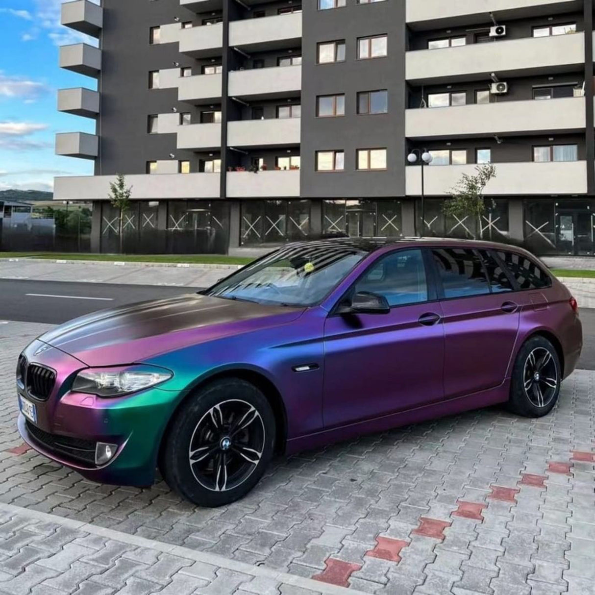 Purple Indigo Malachite Vinyl Wrap side