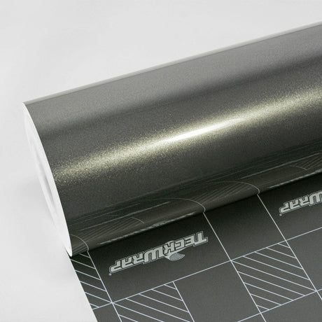 TeckWrap Berry Red (CG49-HD) Gloss Vinyl Wrap roll showing vibrant red glossy surface and branded liner